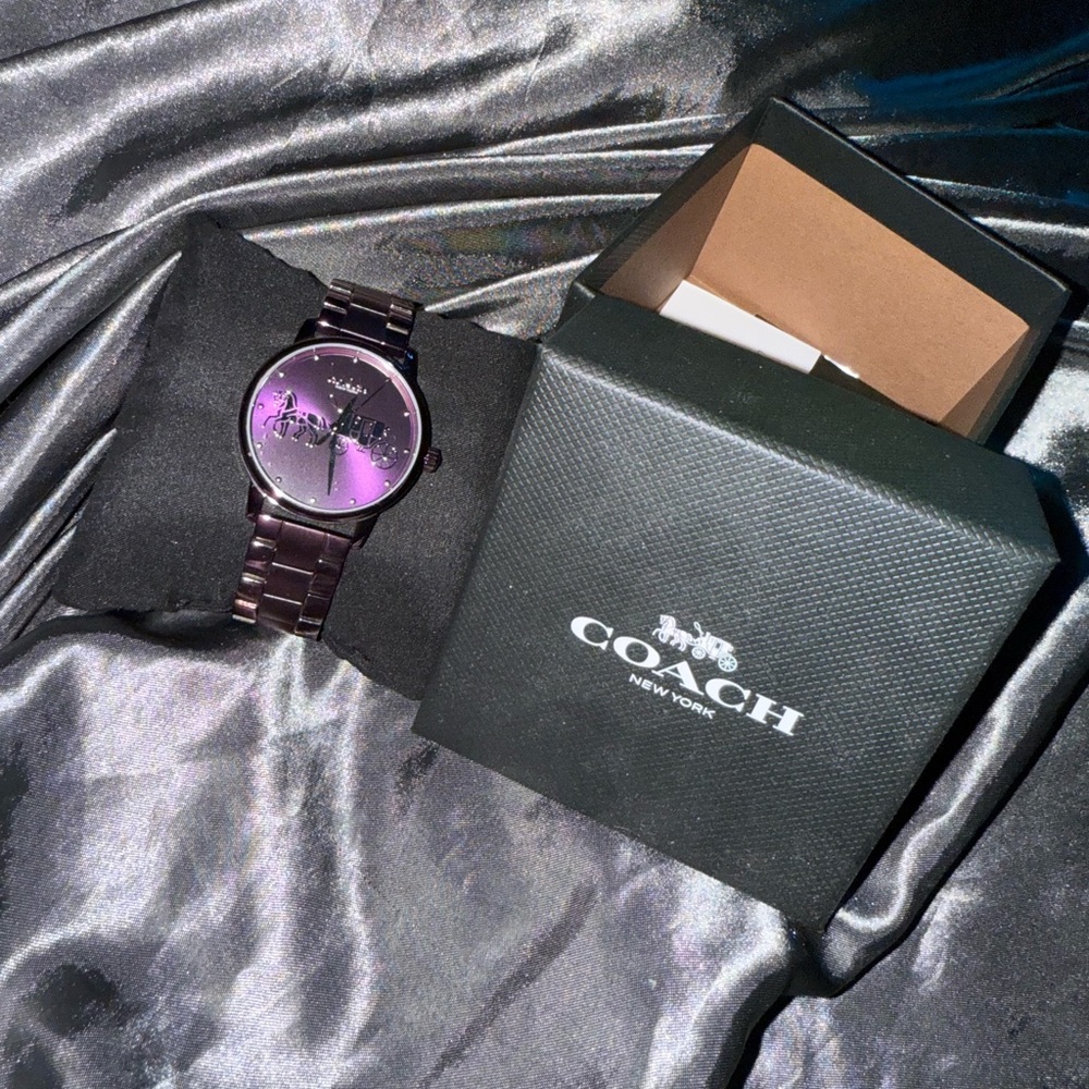 Coach Men's Watch in Deep Purple
